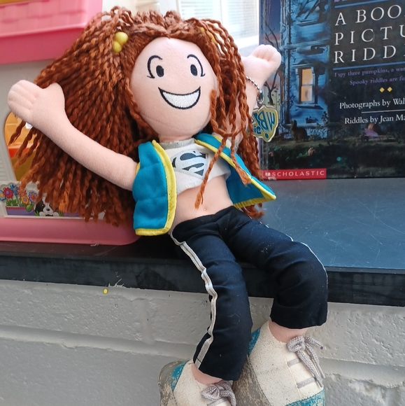 •WB girl fan delight Super Women Doll Plush  accessory Keychain 2000 Warner Bros - Picture 2 of 14